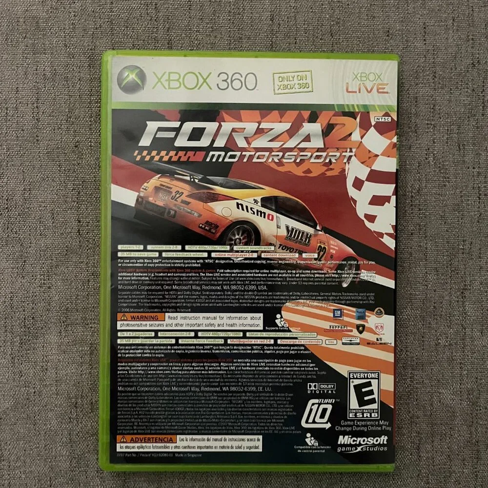 Marvel Ultimate Alliance Forza 2 Dual Pack Bundle Xbox 360 Live Microsoft CIB